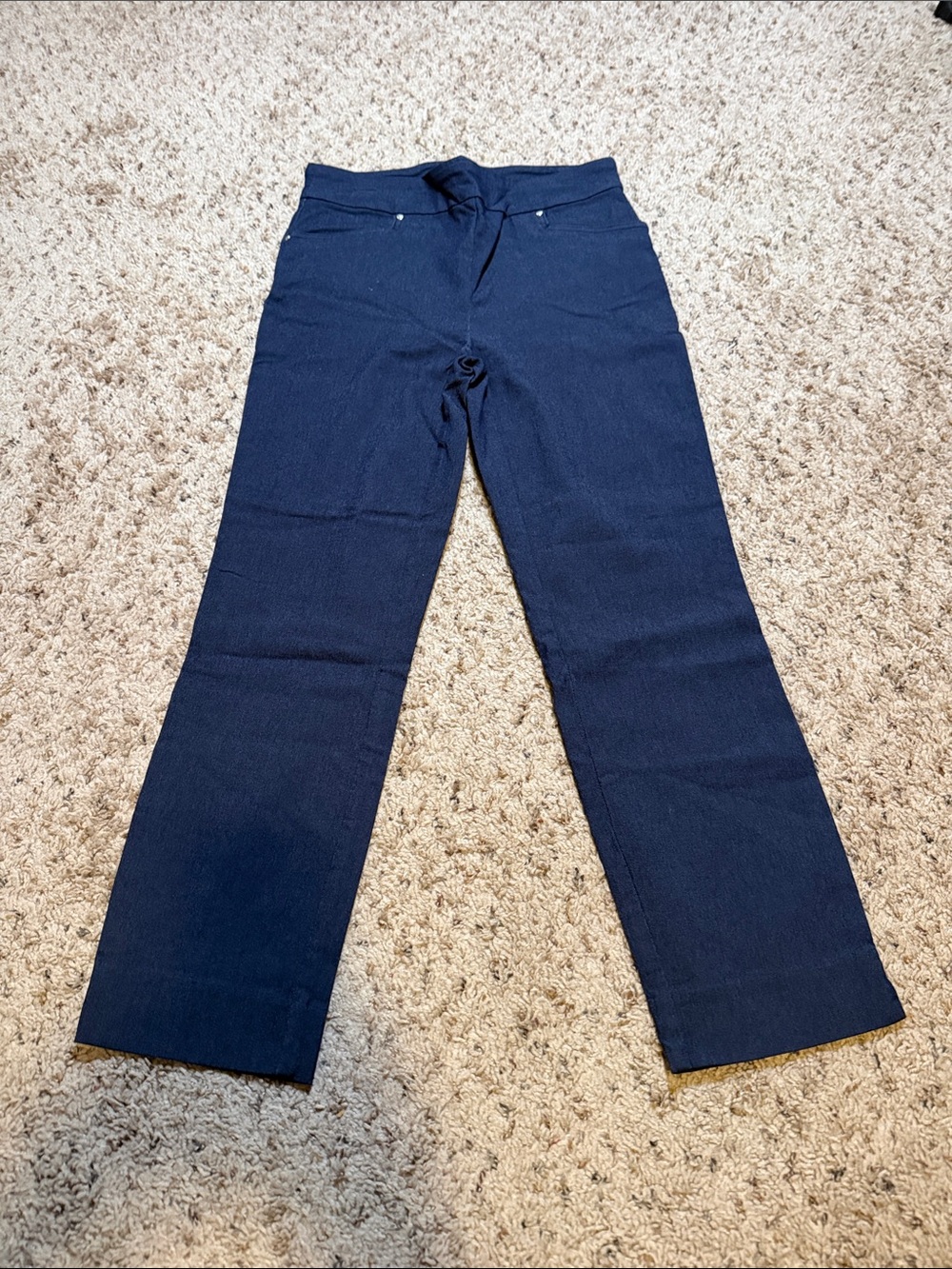 Hilary Radley Navy Skinny Pants